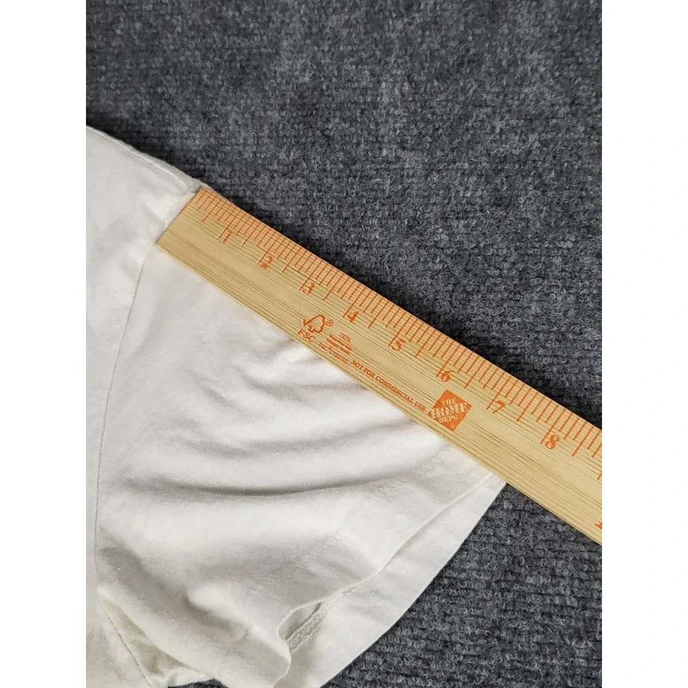 True Religion T-Shirt Men Small White Short Sleeve Horseshoe Logo Crewneck Shirt